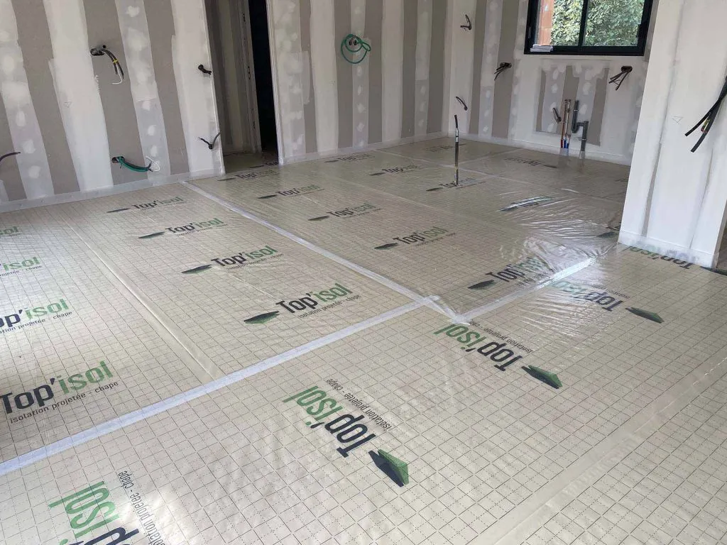 Isolation sol projetée - Top'Isol